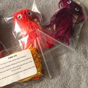 Set of Five Multi Color Little Fits English or Spanish
