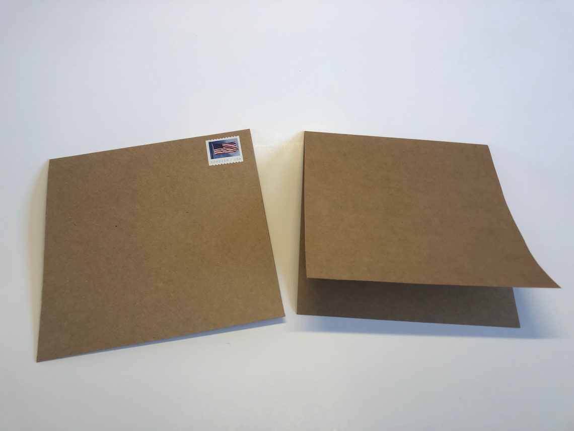 Bundle of 5 Prestamped Envelopes and Notecards Etsy