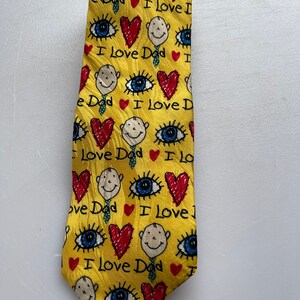 vintage Ralph Marlin I Love Daddy Cravate