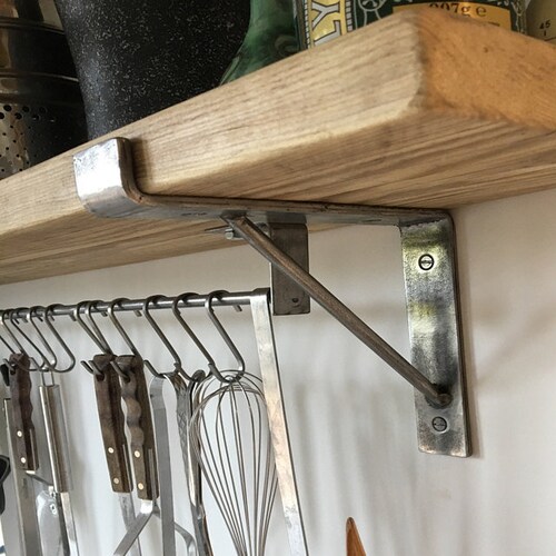 Elegant Wall Bracket With Stiffening Bar. Scaffolding Board Etsy UK