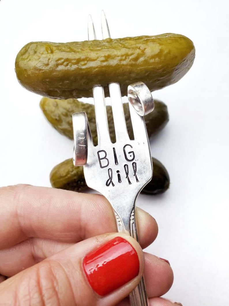 Pickle Fork Custom Gift Funny Stamped Fork Vintage Pick Etsy UK
