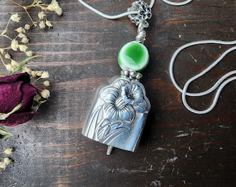 Angel Bell Necklace, 24" Silverware Pendant, Silverware Jewelry, Knife Pendant, Grace, Have Faith, Mother's Day, Spoon Me Maryland
