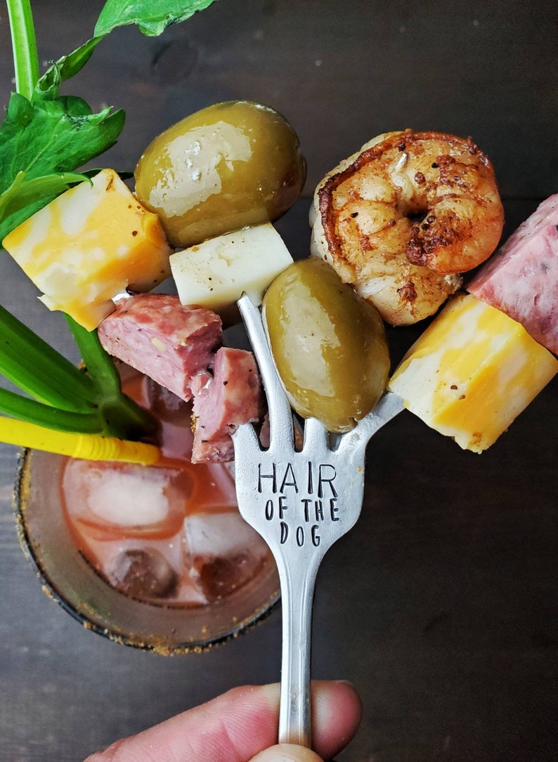 Hair of the Dog Bloody Mary Funny Stamped Fork Vintage Etsy