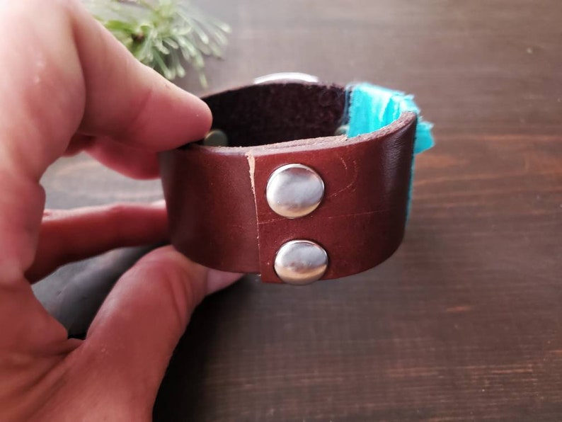 Leather Cuff Journey Quote Spoon Cuff Stamped Spoon Handmade Jewelry Spoon Bracelet Spoon Jewelry Silverware Cuff Silverware Jewelry