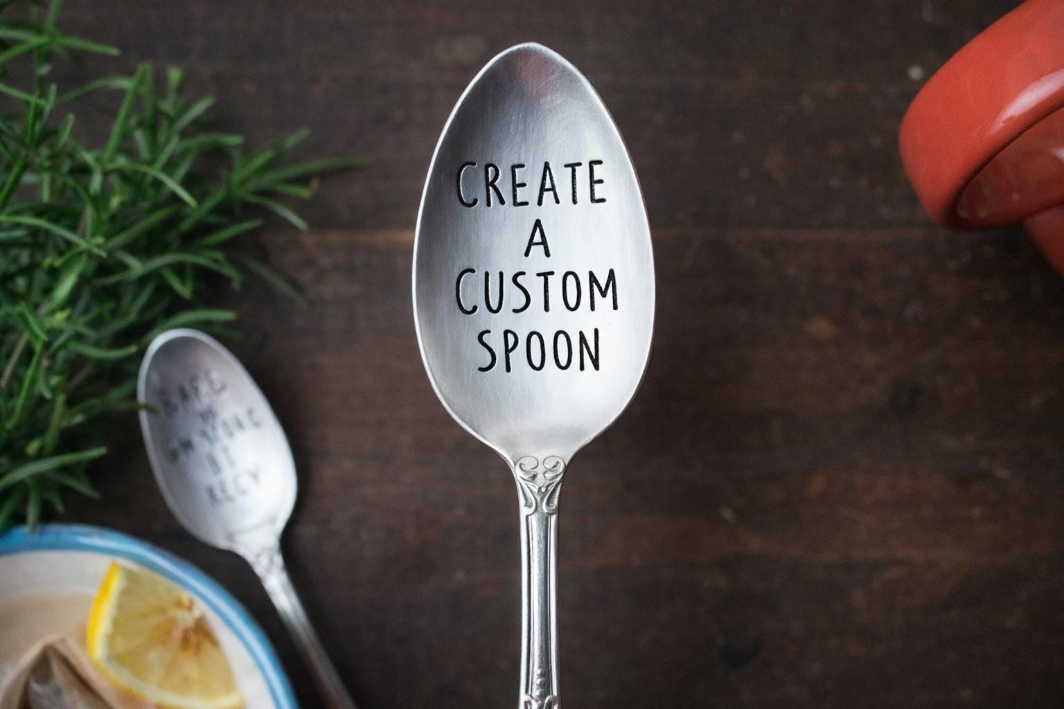 Custom Spoons Mini Personalized Hand Stamped Vintage Spoon – Custom Silverware Gift - Etsy