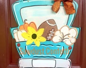 Fall Door Hanger, Fall Wreath, Pumpkin Door Hanger, Football door Hanger, Truck Door Hanger, Cotton door hanger, Halloween