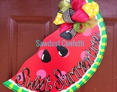 Summer Door Hanger, Watermelon Door Hanger, 4th of July Door Hanger, Sweet Summertime Door Hanger, Summer Wreath