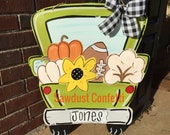 Fall Door Hanger, Fall Wreath, Pumpkin Door Hanger, Football door Hanger, Truck Door Hanger, Cotton door hanger, Halloween