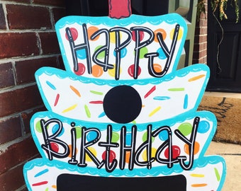 birthday door hanger etsy