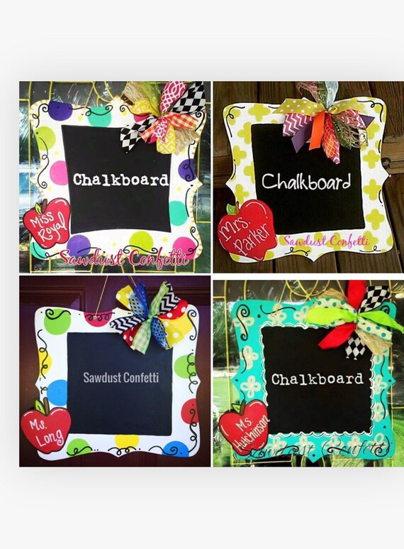2 Teacher Chalkboard Signs Teachers Gift Teacher Door Etsy