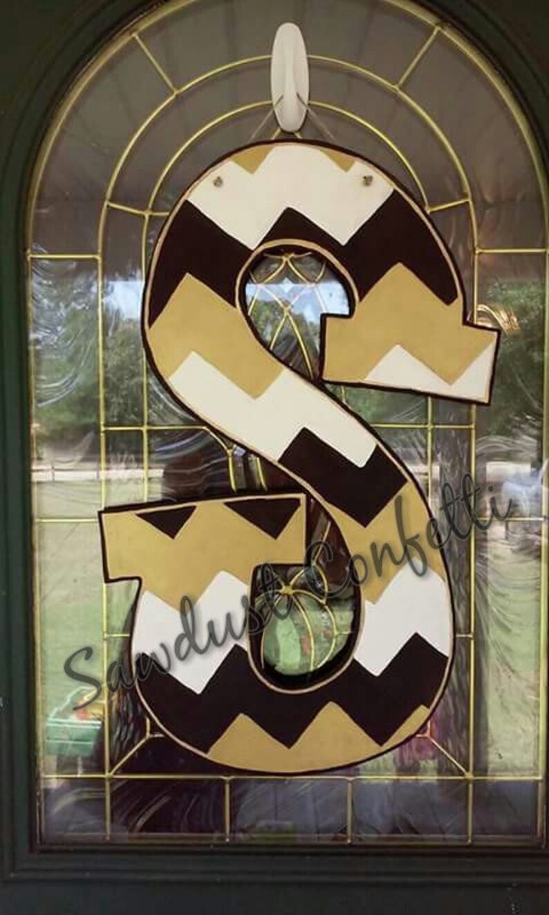 Letter Door Hanger large Initial Door Hanger Monogram Door Etsy