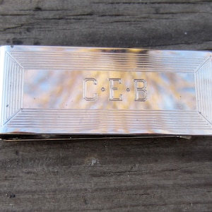 Vintage money clip Colibri Sterling