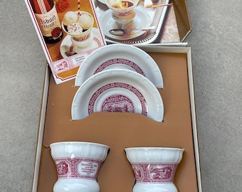 Set da caffè vintage Rüdesheimer: 2 tazze e ricette