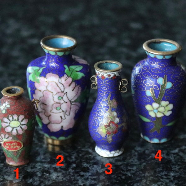 1 Vintage Miniatur Vase Cloisonne