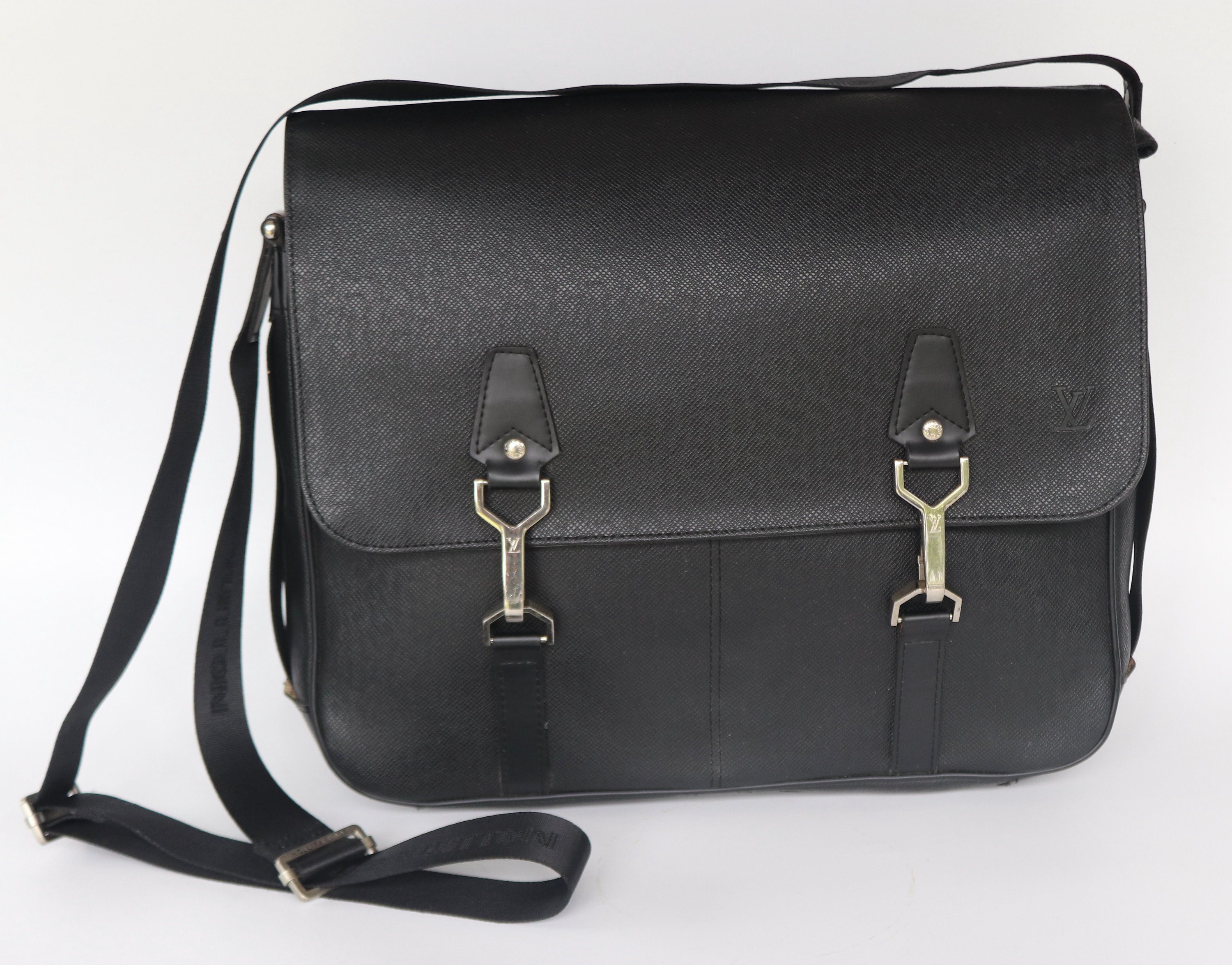 Louis Vuitton studio messenger schoudertas donkergrijs/zwart