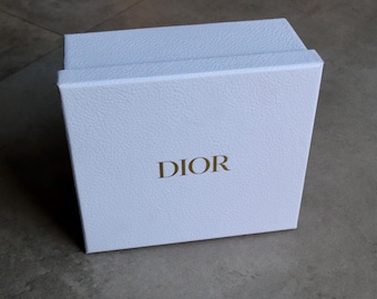 DIOR White Gift Box Fashion Accessories Storage Clothes Bag Gold