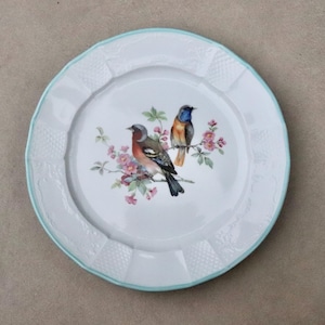 Vintage Porcelain Plate Fürstenberg Birds