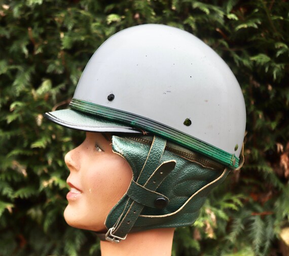 60s biker helmet Vintage GDR Police Motorcycle Helmet 60s