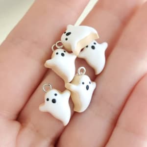 Tiny Ghost Cookie Charm