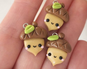 Kawaii Acorn Charm