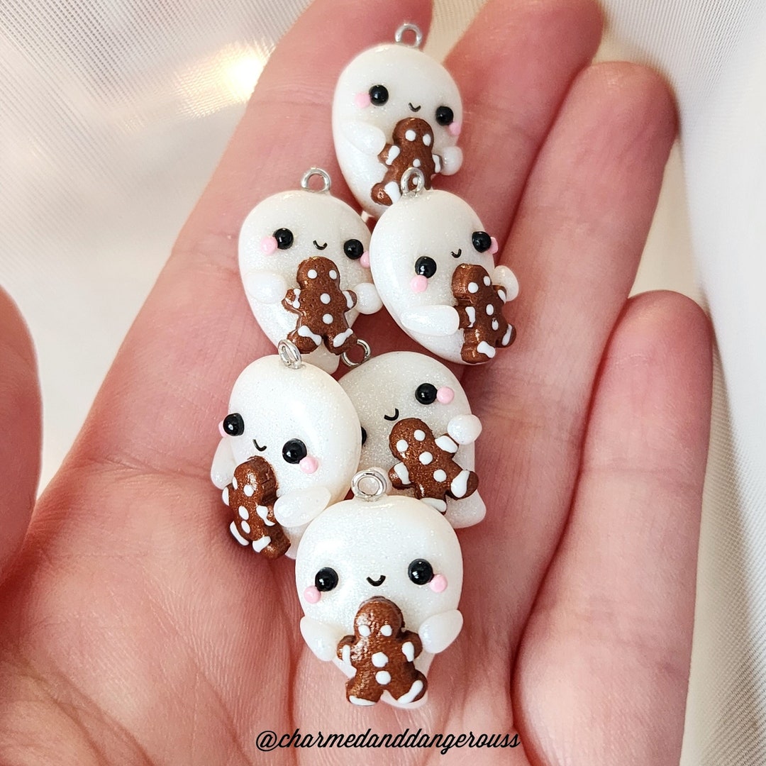 Gingerbread Ghost Charm - Etsy
