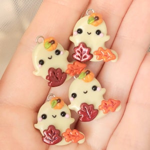 Fall Ghost Charm, Knitting Notion, Progress Keeper