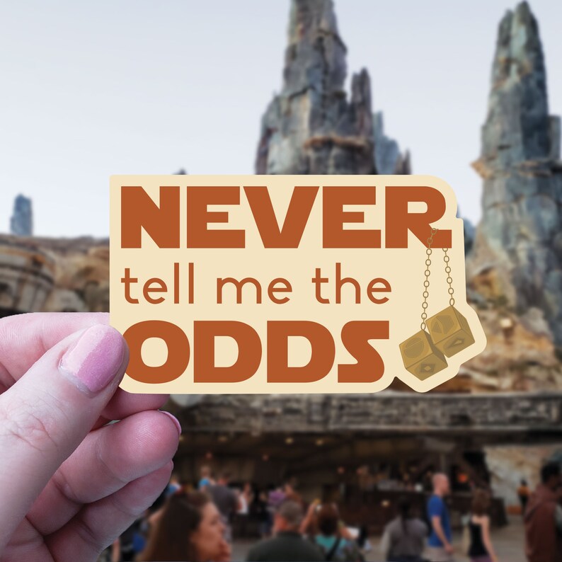 Never Tell Me the Odds Han Solo Dice Glossy Etsy