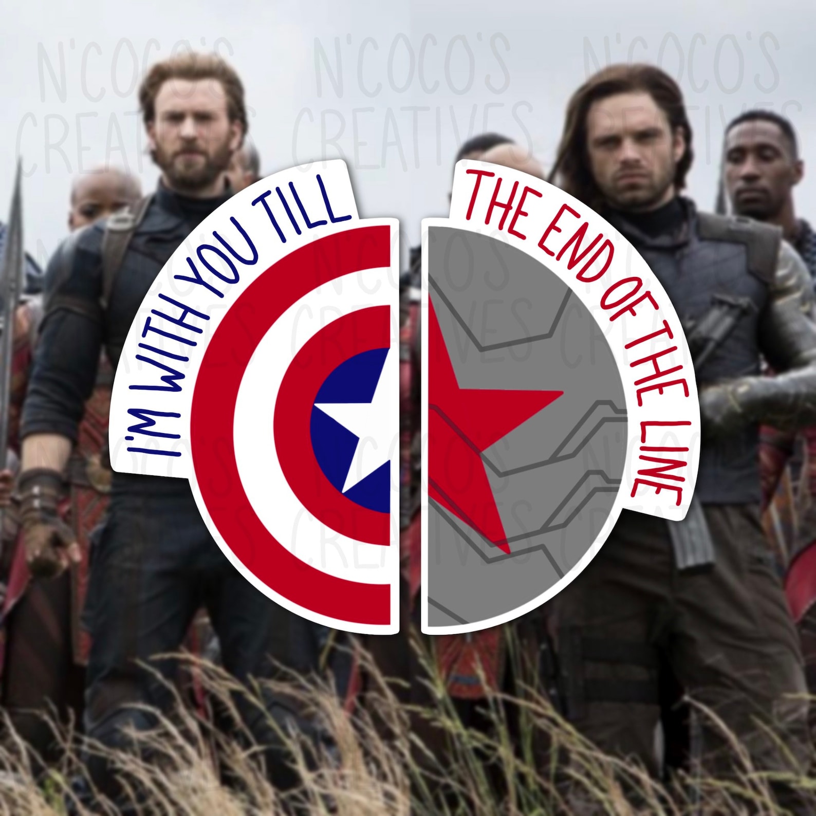 I m With You Till The End Of The Line Steve And Bucky Etsy I m with you till the end of the line steve and bucky etsy