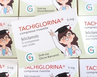 Graduation Favor boxes Medicine_Pharmacology_Favor Boxes_Doctor_Handmade in Italy_Sorrisina-Plus_Smile-Plus