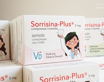 Graduation Favor boxes Medicine_Pharmacology_Favor Boxes_Doctor_Handmade in Italy_Sorrisina-Plus_Smile-Plus