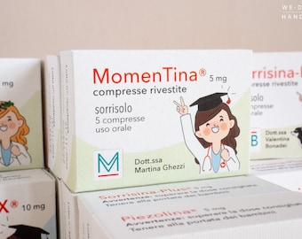 Graduation Favor boxes Medicine_Pharmacology_Favor Boxes_Doctor_Handmade in Italy_Sorrisina-Plus_Smile-Plus