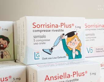 Graduation Favor boxes Medicine_Pharmacology_Favor Boxes_Doctor_Handmade in Italy_Sorrisina-Plus_Smile-Plus