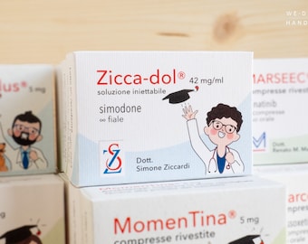 Graduation Favor boxes Medicine_Pharmacology_Favor Boxes_Doctor_Handmade in Italy_Sorrisina-Plus_Smile-Plus