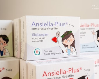 Graduation Favor boxes Medicine_Pharmacology_Psychology_Sonnolina-Plus_Ansiella-Plus_Ansietta-Plus_Ansionex-Plus_Relaxina-Plus