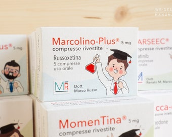 Graduation Favor boxes Medicine_Pharmacology_Favor Boxes_Doctor_Handmade in Italy_Sorrisina-Plus_Smile-Plus