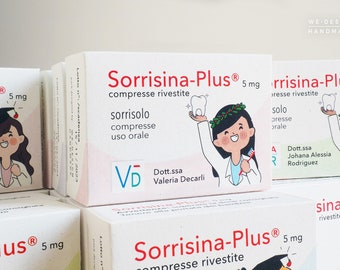 Graduation Favor boxes Medicine_Pharmacology_Favor Boxes_Doctor_Handmade in Italy_Sorrisina-Plus_Smile-Plus