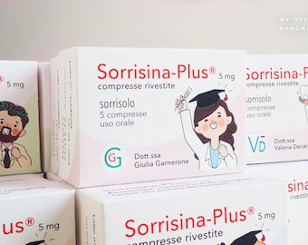 Graduation Favor boxes Medicine_Pharmacology_Favor Boxes_Doctor_Handmade in Italy_Sorrisina-Plus_Smile-Plus