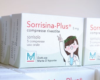 Bomboniere Laurea Medicina e Farmacologia_farmacia _Pack farmaco_Porta Confetti_Scatole bomboniere_Sorrisina-Plus