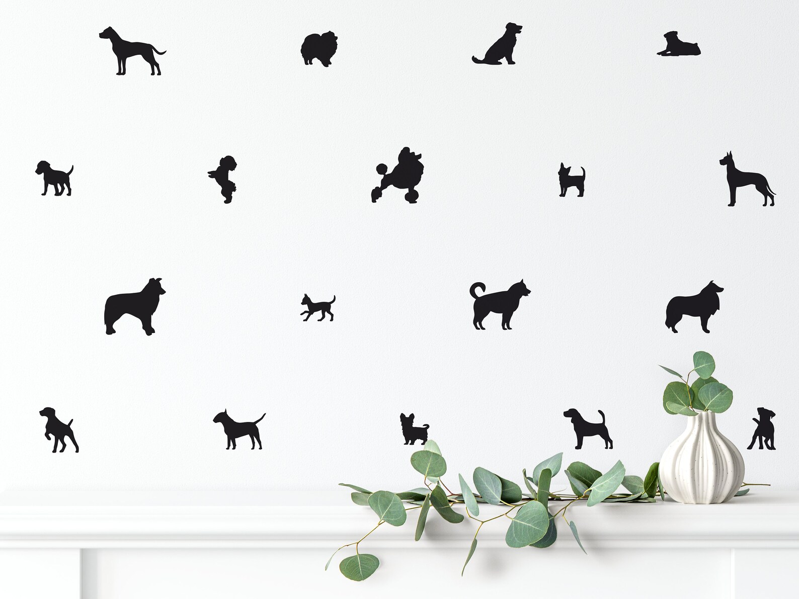 Dog Animal wall Decals_Nursery Decor_Dogs Decor_Gift for Etsy