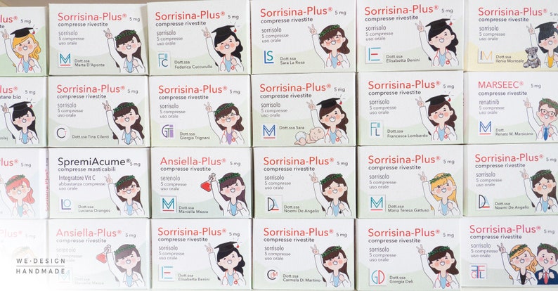 Graduation Favor boxes Medicine_Pharmacology_Favor Boxes_Doctor_Handmade in Italy_Sorrisina-Plus_Smile-Plus image 7