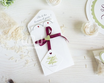 10_Pack weefsel _ "voor uw tranen van vreugde" _ gift voor bruidsmeisjes testimoni_Regalo aan onore_Segnaposto_Fatto met de hand in Italië