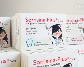 Graduation Favor boxes Medicine_Pharmacology_Favor Boxes_Doctor_Handmade in Italy_Sorrisina-Plus_Smile-Plus