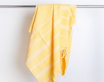 Turkish Towel - Yellow Bath Towel, Yellow Peshtemal,Yellow Color,Yellow Towel, Yellow Fashion,Yellow Summer, Bathroom Accessories