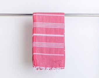 Turkish Cotton Soft Shower and Beach Towel - Pink, Yellow, and Blue Set of 3 - Quick Dry Towel