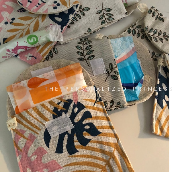 Sanitary Pouch, Sanitary pad pouch, Makeup Pouch, Period Pouch, Sanitary Towel Pouches, Feminine Pouch, Travel Sanitary Pouch, tampon bag