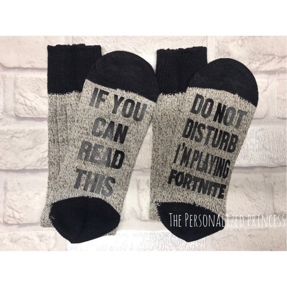  - im playing fortnite socks