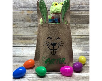 Personalized Easter Bags, Easter Bags, Easter Basket, Easter Egg hunt, Kids Easter bag, bunny bag, Easter bunny bag, Easter bunny basket