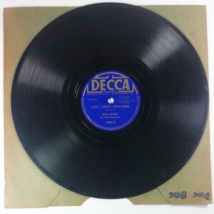 Bob Crosby Drummer Boy Aint Goin Nowhere Record 10in Vintage Decca Jess Stacy Fox Trot Orchestra