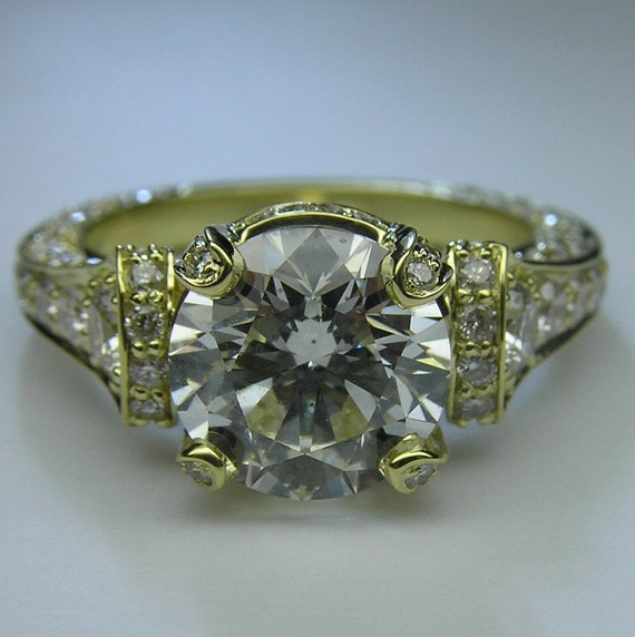 Graduated pave engagement best sale ring