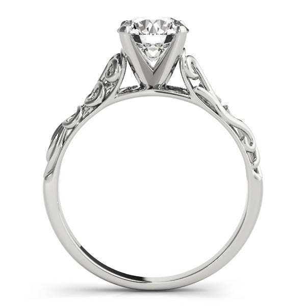 Filigree Solitaire Engagement Ring Round Diamond Lab Grown IGI certified Etsy